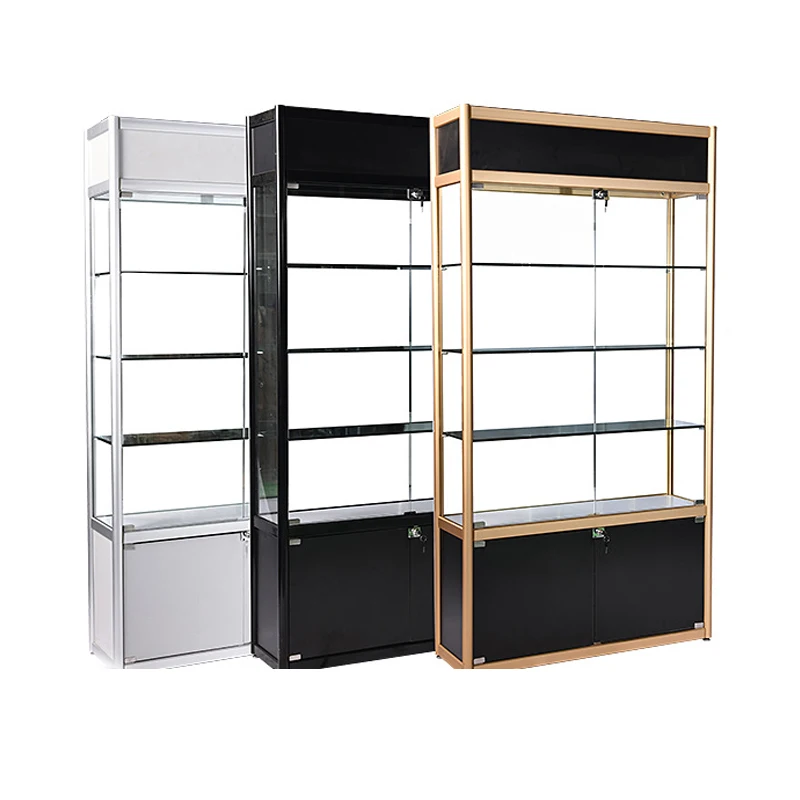 Showroom Glass Display Cabinet Design customizable Makeup Showcase Gift Jewelry Showcase Hand-run Cabinet  Showcase