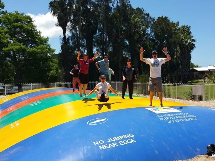 Outdoor Inflatable Air Jumping Mat/Bouncy Pad Funny Inflatable Jumping Pillow For Sale bouncy pillow for garden