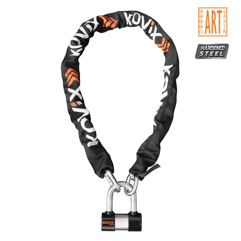 Reinforced Hardened Steel Round Chain Chain And Lock Bike Scooter Motorcycle Anti-Theft Chain Lock