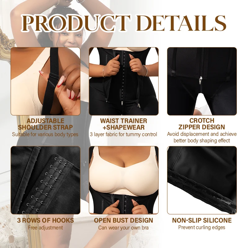 Colombianas Post After Surgery Bbl Stage 2 Butt Lifter Faha Body Shaper Para Mujer Slimming Shapewear Hip Dip Shapewear