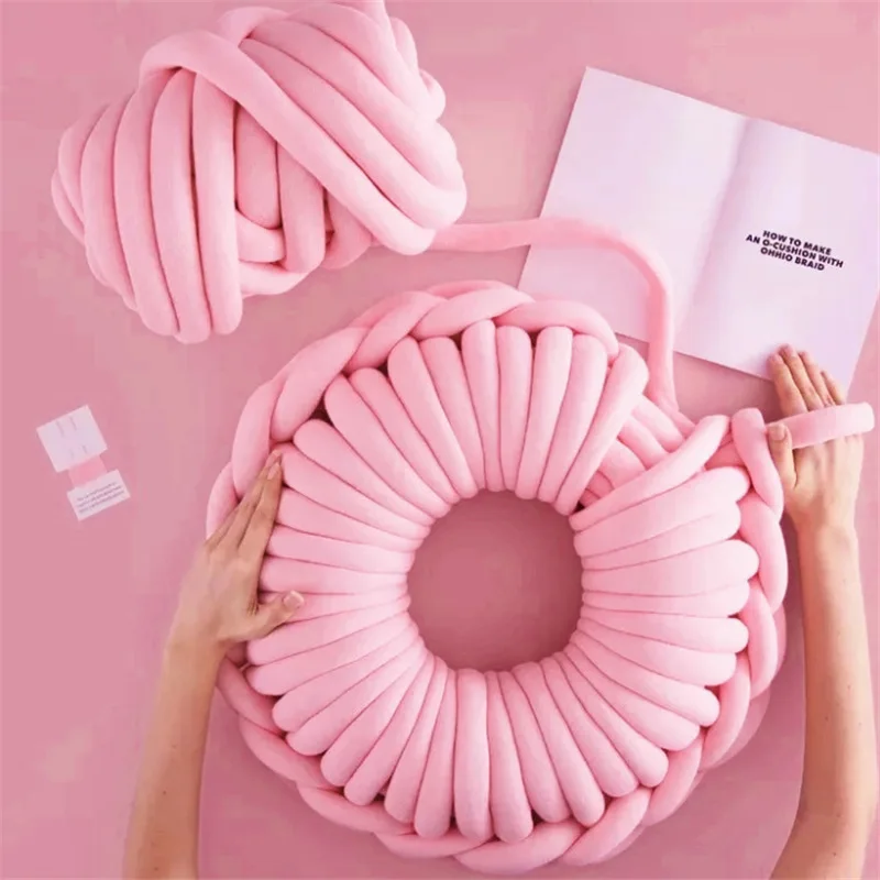 Супер толстая пряжа ручной работы «сделай сам» мягкая не скатывающаяся объемная рука плетеная одеяло вращающаяся для