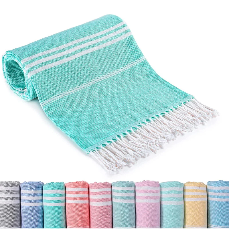 100*180cm large Turkish cotton beach towel  organic weave turkish towel peshtemal blanket for bath beach pool spa etc