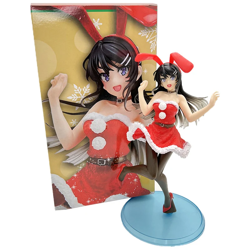 20CM Seishun Buta Yarou Series Sakurajima Mai Sexy Collection Cosplay Cartoon Character Model Action Figures PVC Anime Figure
