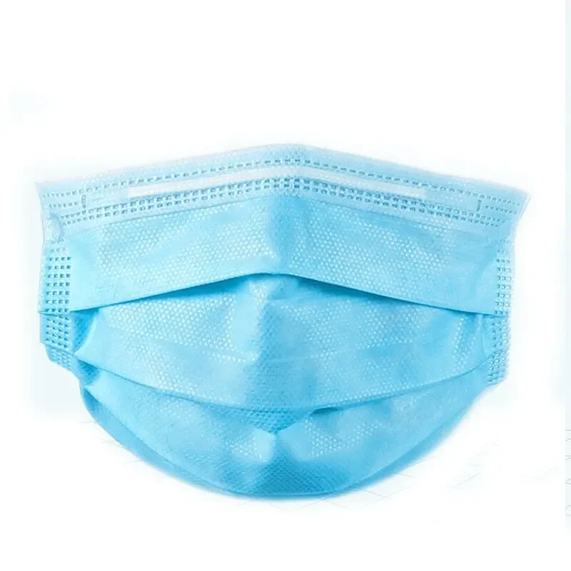 Wholesale Three Layers Protective Non Woven Fabrics Face Mask Disposable Face Mask