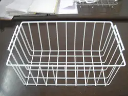 refrigerator organizer plastic coated wire mesh basket for chest freezer