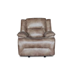 Modern manual living room leather sofa recliner chair