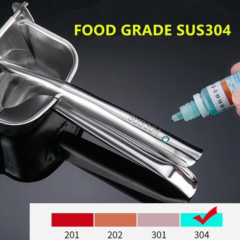 Real 304 Lemon Squeezer Citrus Juicer Hand Press Heavy Duty Manual Squeeze Juice Extractor Maker Orange Lime Grapefruit Presser