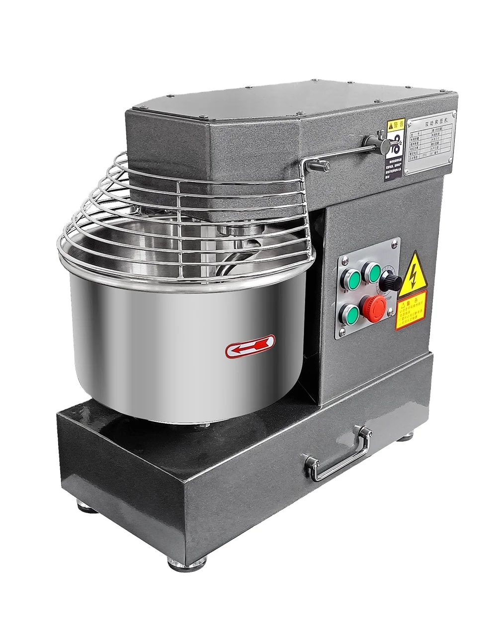 5kg 10l Variable Frequency Speed Adjustable Spiral Inverse Dough Mixer Permanent Work Quiet And Uniform Speed