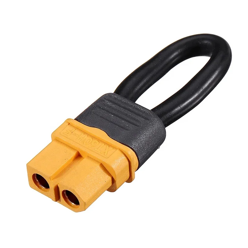 Amass Bind Plug Loop Connector Short Circuit Battery Jumper Cable Wire XT60 XT60H Female Plug 12AWG For RC Battery DIY Parts