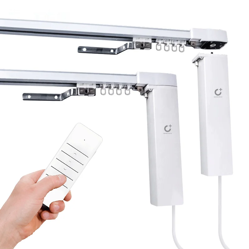 Hot Products Electric Smart Zigbee Motorized Track Curtain Motor  Work With Google Home