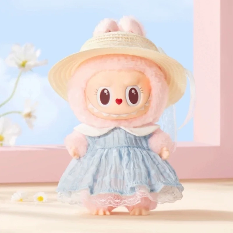 Factory Sale POP The Monster Labubu Zimomo Mokoko Blind Box Macaron Plush Doll Keychain Sit Party Original Mystery Box for gift