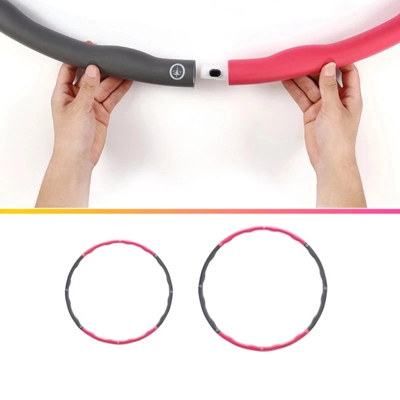 Good Quality Mult-color Fitness Hu-la And Hoop Elastic Lose Weight Detachable Plastic Foam Hu-la Hoops