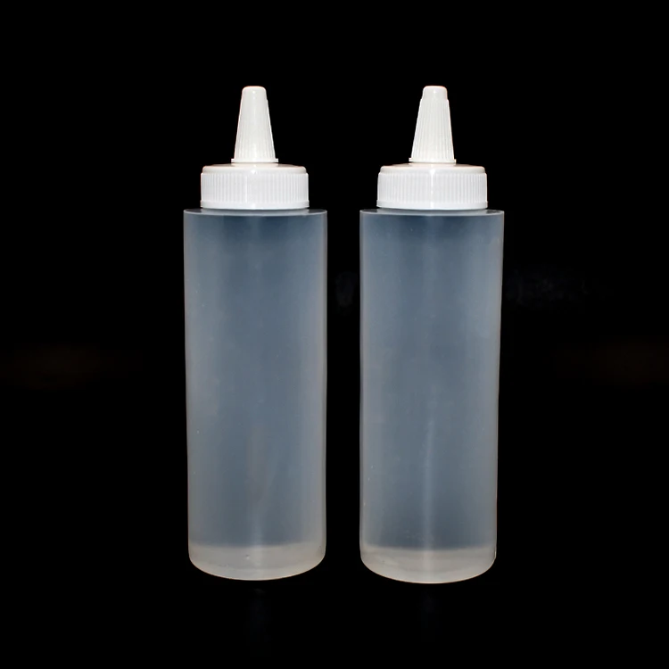 100 ml 120 ml 250 ml transparent plastic empty serum lotion applicator bottled for hair oil with twist top