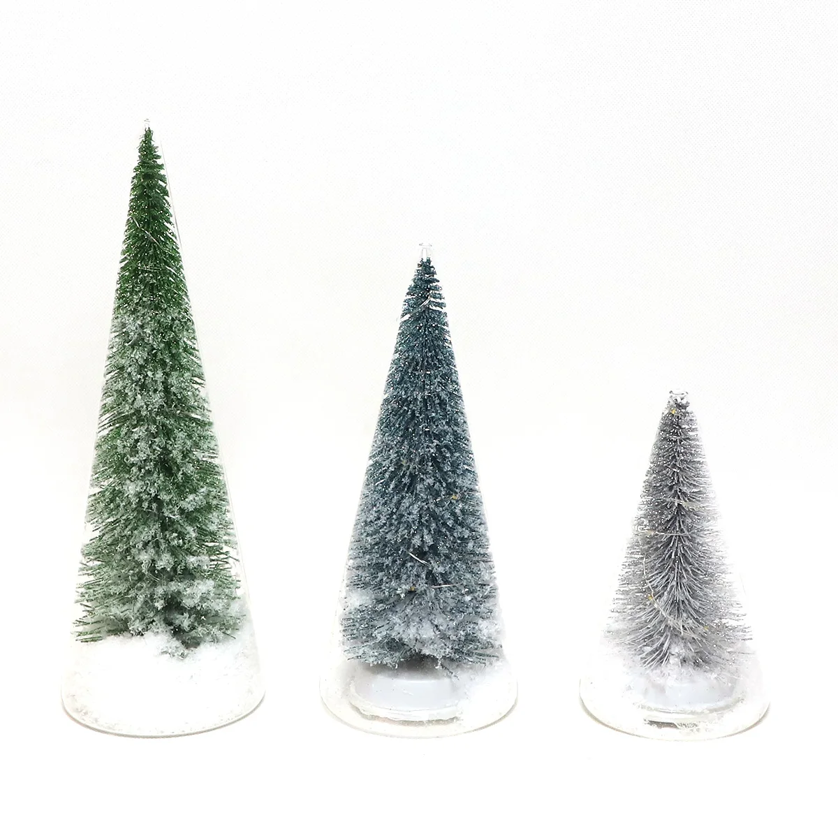 Christmas 2023 Countertop LED Tree Lamp Mini Christmas Trees Decorations Christmas Gift Set