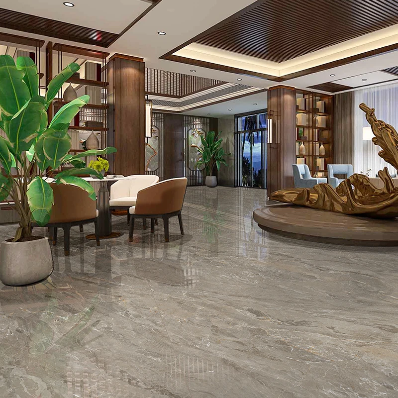 Made in China 750x1500 Cream Color Full Glazed Polished Tiles Factory Direct Marble Floor Wall Tile For Living Room