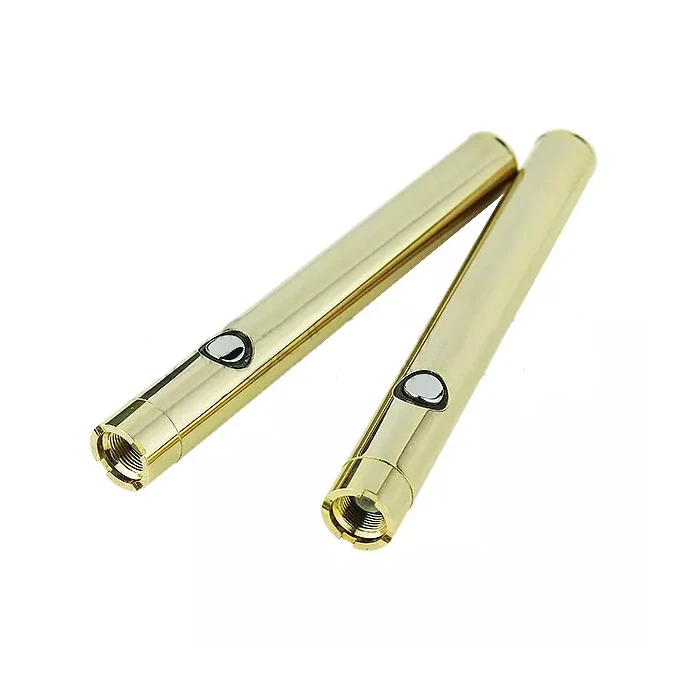 
 Gold slim pen battery Cbd oil vaporizer 510 thread vape battery с черной подарочной коробкой  