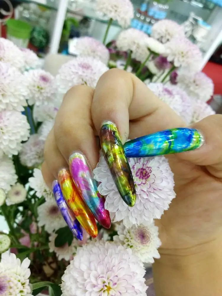 Charming Flower  Watercolor Paint  Nail Art Supplies