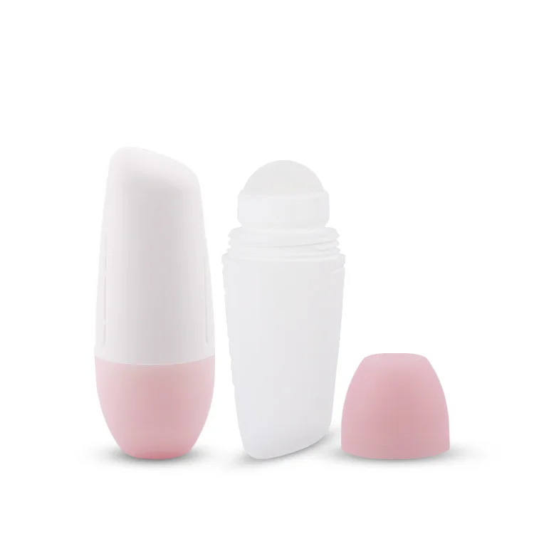 New design essential oil 75ml pp plastic deodorant empty roll on bottle