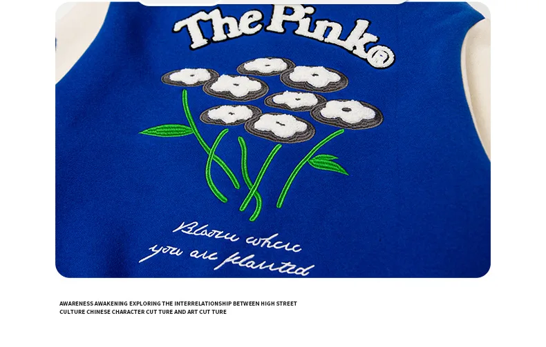 New design stylish and fashion baseball embroidery teenage boy jacket for autumn