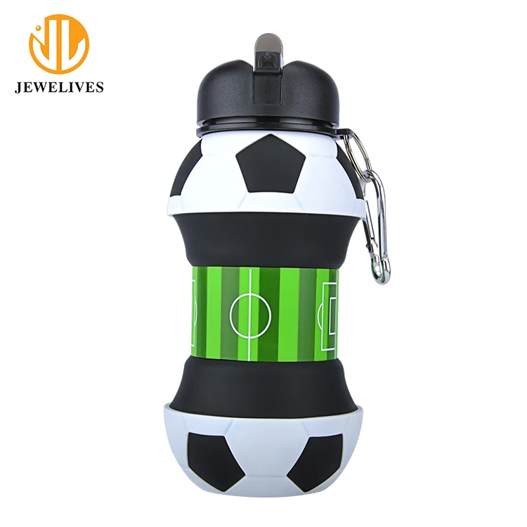 Sport BPA-free Wide Mouth Soccer Gym Eco Friendly Drink Bottle For Kids With Leak Proof Flip Top Lid