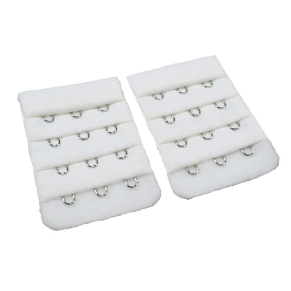 Nylon Hook And Eye Clasp Elastic 4 Row 3 Hook Bra Clasp Tape Bra Underwear Accessories Intimates Accessories