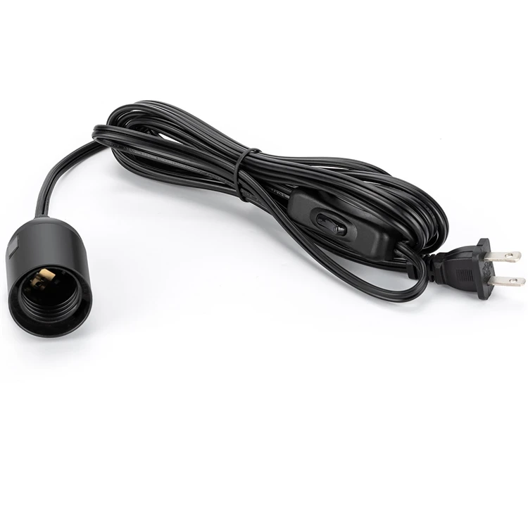 JACKYLED High Quality Cheap Electrical Holder Line China LED Pendant Light Bulb Socket Lamp Switch Cord