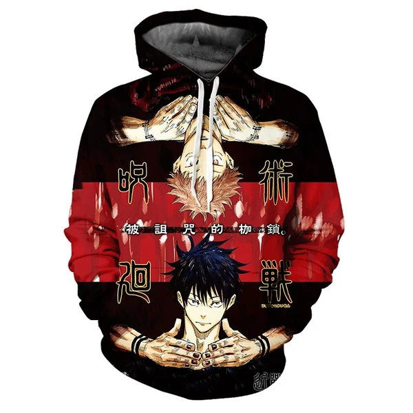 2023 New style Jujutsu Kaisen for Men Anime 3D Printing Hoodies From Men Casual Fashion Harajuku Funny Oversized Pullover