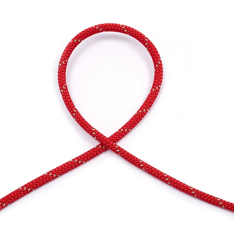 Factory wholesale braided Woven color needle solid custom Round dog leash braided polyester rope