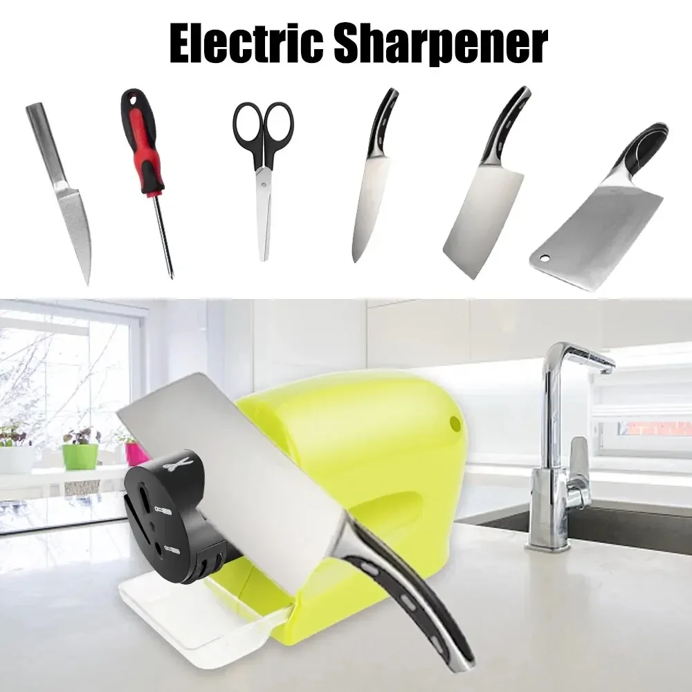 3 in 1 Scissors and Screwdriver Sharpening Electric Kitchen Knife Sharpener