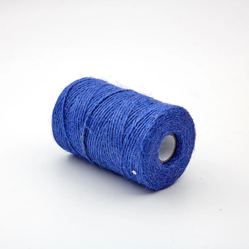 Hot sale factory direct sale jute rope 1.5 mm 100% natural quality twisted jute rope DIY color