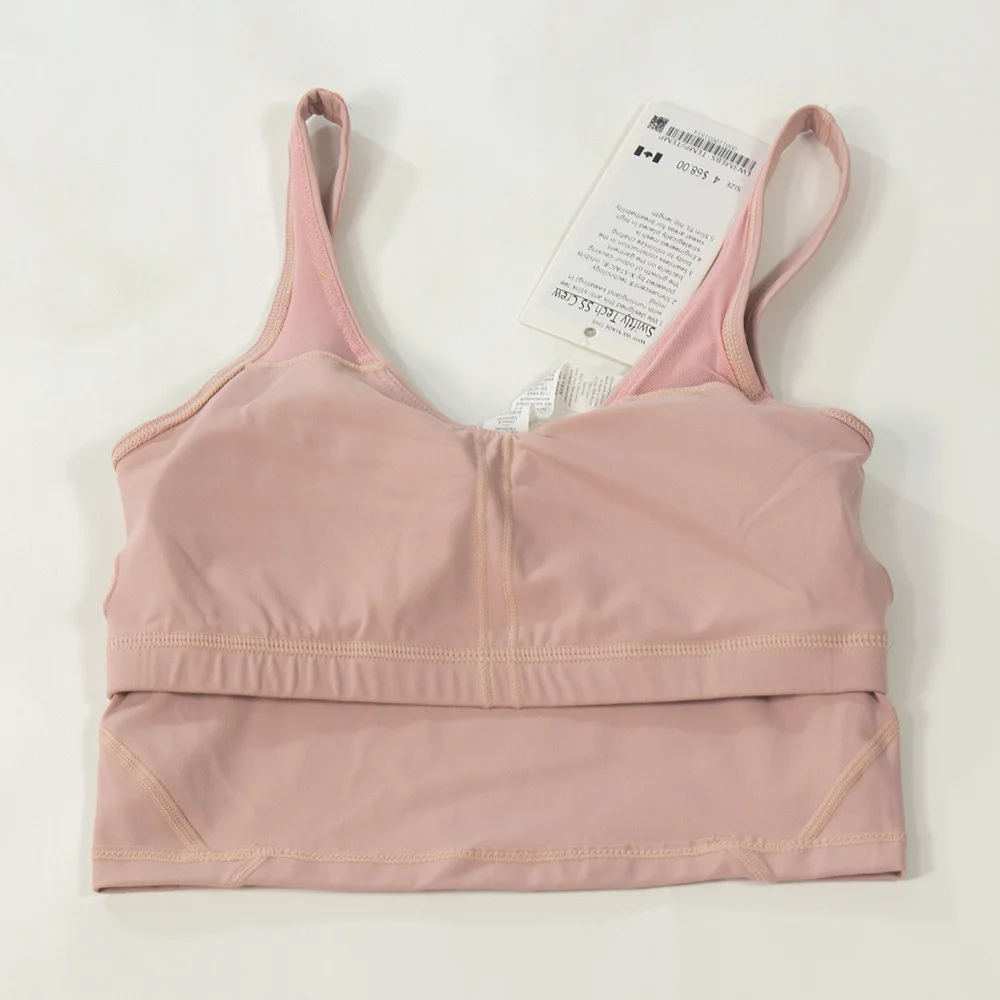 Women Stretchy Compression Slimming Yoga Tank Tops with Insert Pads