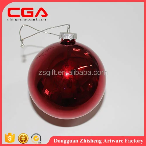 
high quality small glass ball christmas hand painted glass ball 