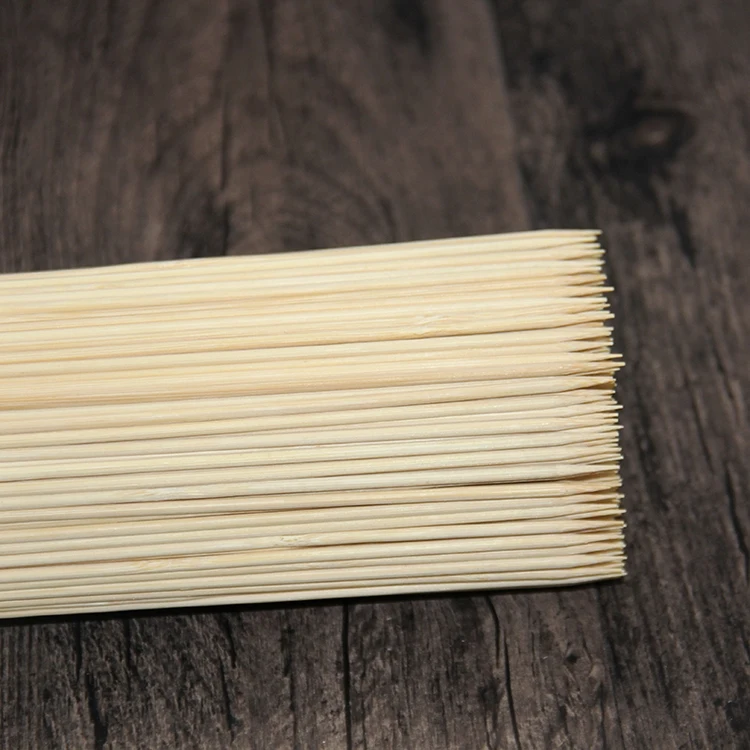 Hot New Products Bbq Sticks Bamboo Skewers China 35cm Tools for Bbq, Meat Impaling Machine or Hand Skewer >12 Per Kit All-season