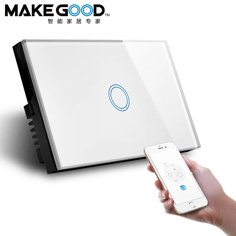 Makegood AU/US Standard  Support Alexa Google Control 4gang zigbee touch switch  with SAA Certificate