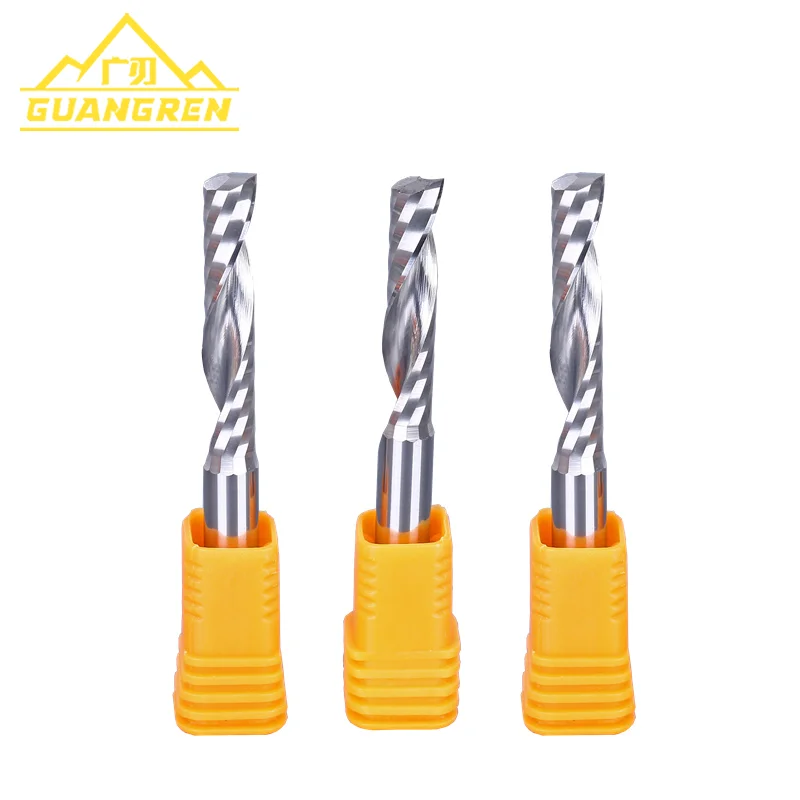 GuangRen cnc milling tool Solid Carbide mills for aluminum single flute end mill