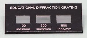 Diffraction grating model and slides /school physics laboratory equipment