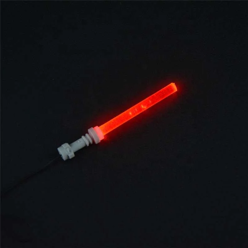 LED Lightsaber USB light up leguoguo space wars minifigs anime building block sets military Sword guns and weapons army