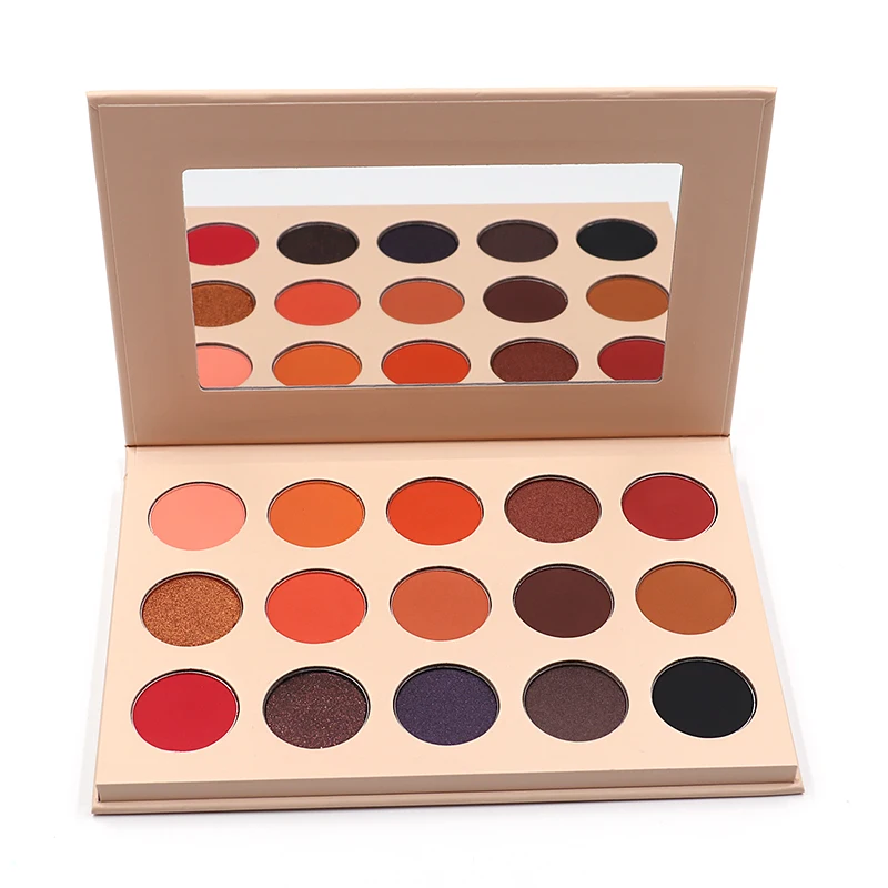 2021 Luxury Cosmetics DIY 15-color Round Eyeshadow Palette Makeup Palette for Women
