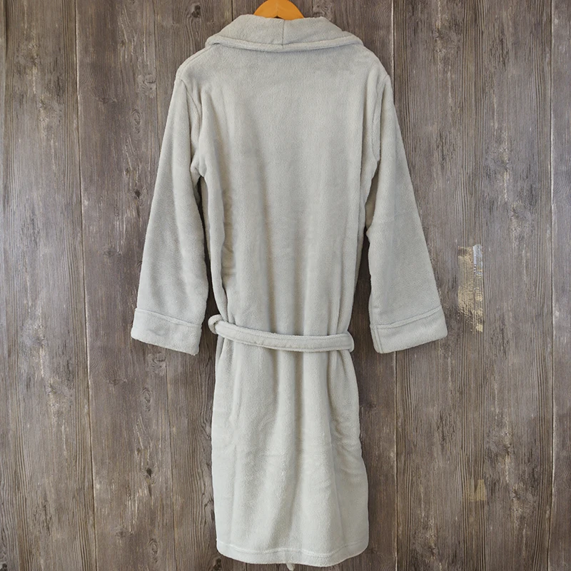 Colorful hotel adult wholesale coral fleece bathrobe