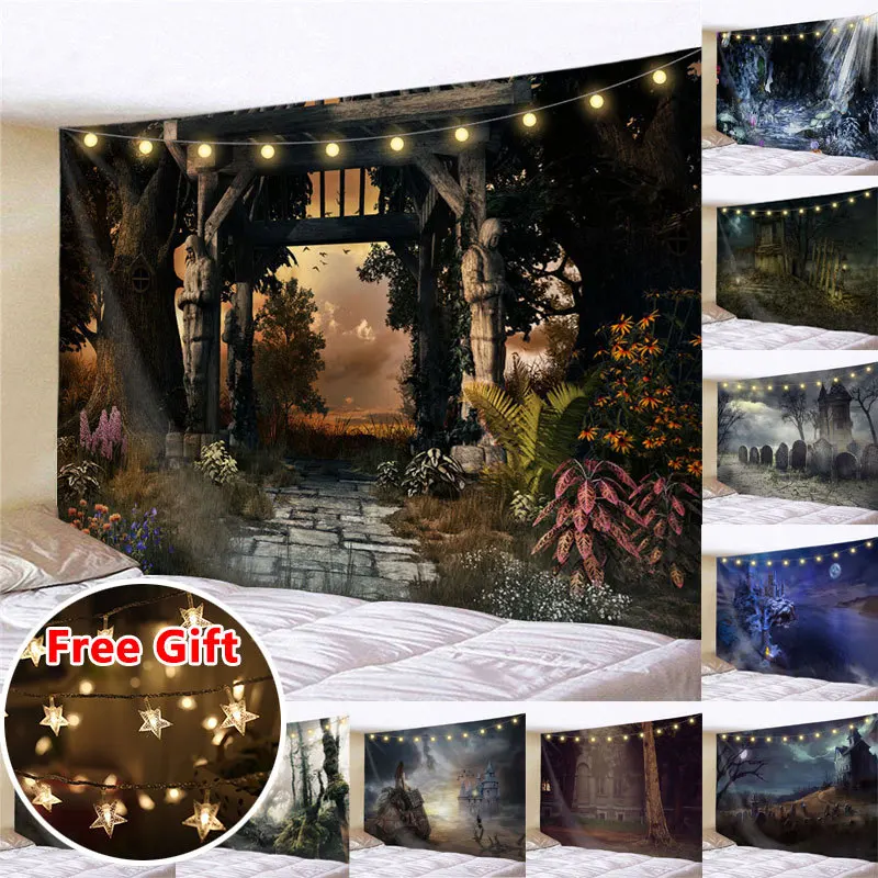 Настенный Гобелен на заказ с принтом Amazon для домашнего декора, полиэфирные пасхальные одеяла, декоративное одеяло, Настенный Ковер