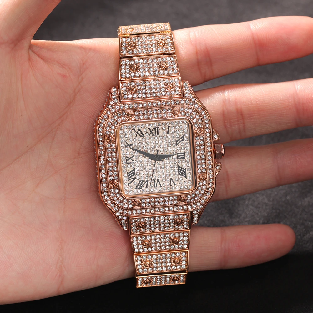 ZJW1546 2021 Hip Hop Watches Iced Out Mens Watches in Wristwacthese Luxury Watch for Women Men