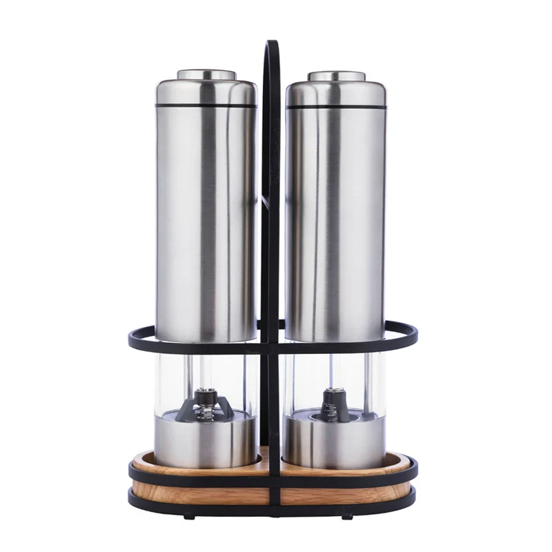 Electric Spice Mill Pepper Grinder Stainless Steel Automatic Salt and Pepper Shaker