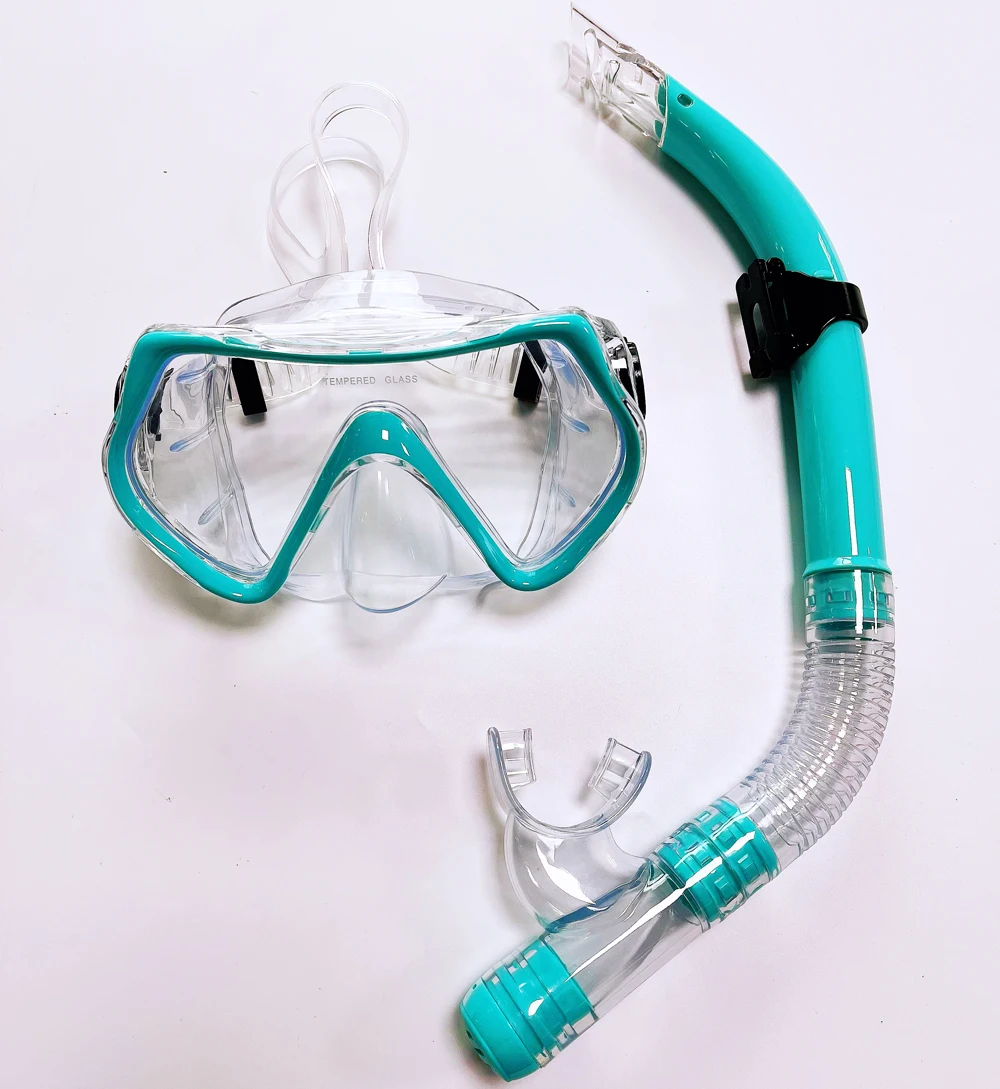 Adult snorkeling gear scuba diving equipment kit water sports mask and snorkel for sale