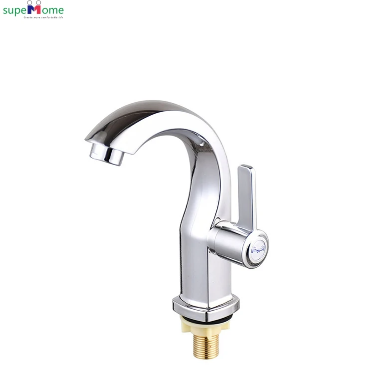 Good Price Moon Style Chromed Basin Faucet Wash Taps Plastic Single Handle Cold Water Black Kitchen Modern Contemporary Ceramic