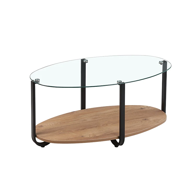 Free Sample Engine Wooden Modern Circle Clock Gemstone Mirrored Diamond Marble Effect Epoxy Coffee Table