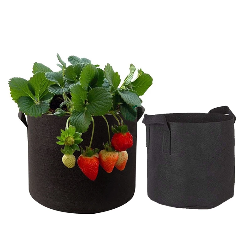 40 45 50 gallon washable strawberry mango coco peat planter fabric vegetable felt potato plant mushroom grow bags