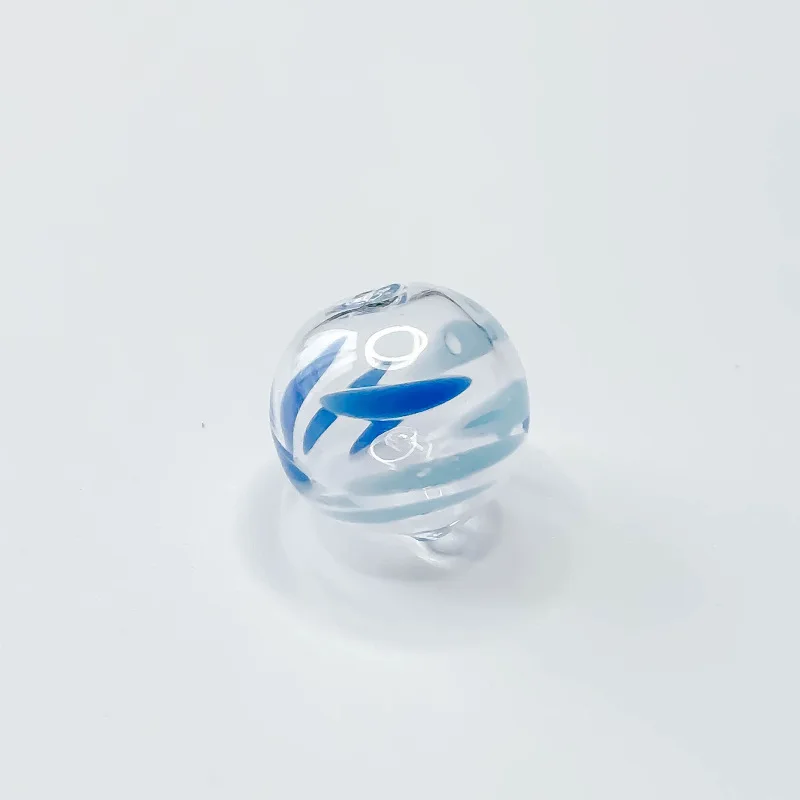 DIY Jewelry Accessories Mixed Color Transparent Straight Hole Glass Beads Corrugated Hollow Beads