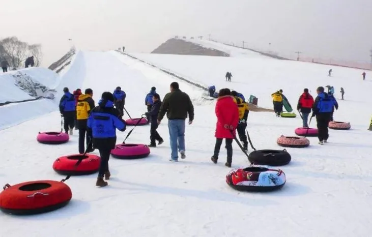 Outdoor Pvc Commercial Inflatable Snow Sled Tubes Winter Game Snow Sledge Tube