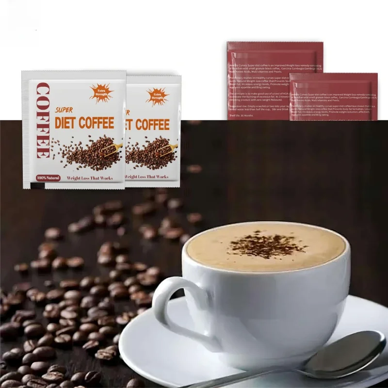 Plant Extract Super Diet Organic Coffee Powder Dry Taste Box Helps Boost Energy Fitness Wellness Keto Diet Nutrients