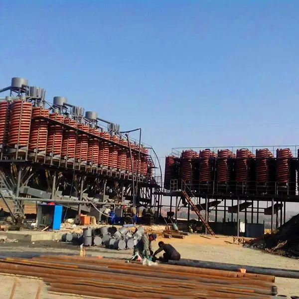 Africa Gravity Separator Spiral Chute Fiberglass Titanium Processing Plant Silica Sand Coal Humphrey Washing Separator